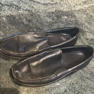 Cole Haan Black Leather Slip-On Loafers